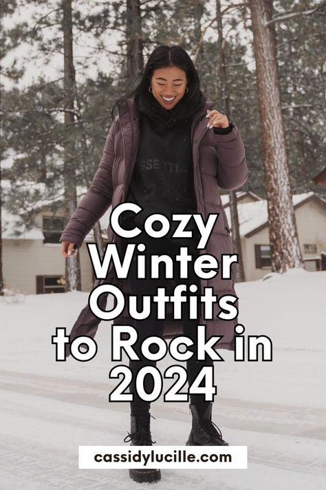 Rock the winter season in style with our collection of cozy winter outfits for 2024. Stay warm and fashionable with these curated ensembles that capture the essence of winter outfits aesthetic. Perfect for those seeking comfort and trendiness, these winter outfits for women will rock! Tap here to explore these stylish winter outfits. Women’s Winter Outfits With Boots, Winter Outfits Walking, How To Dress Up In Winters For Women, Winter Outfit Women 2024, Outfit Winter Ideas For Women, Winter Fashion Outfits Ideas, Trendy Winter Outfits For Women, Canadian Outfits Winter, Cute Winter City Outfits