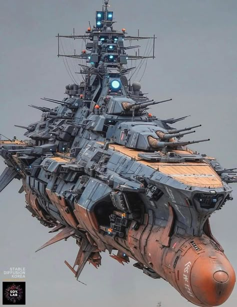 Ship Concept Art, Concept Vehicles Sci Fi, Space Battleship Yamato, Space Ships Concept, Battleship Yamato, Star Blazers, Science Fiction Artwork, Space Ship Concept Art, Starship Concept