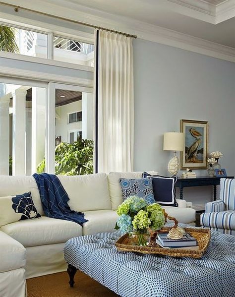 Beach And Coastal Living Room Decor Ideas | Den/Living Room | Coastal ...