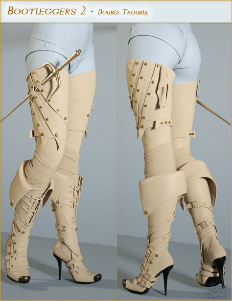 Steampunk Mode, Fantasy Shoes, Moda Steampunk, Mode Steampunk, Pretty Heels, Cosplay Inspiration, Mode Tips, High Heeled Boots, Heels Classy