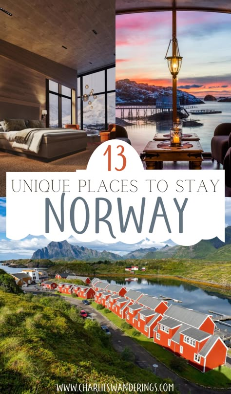 13 Unique And Spectacular Places To Stay In Norway - CHARLIES WANDERINGS Cabin In Norway, Norway In March, Woodnest Norway, Traveling To Norway, Norway Travel Itinerary, Travel To Norway, Honeymoon Norway, Nordic Vacation, Norway In May