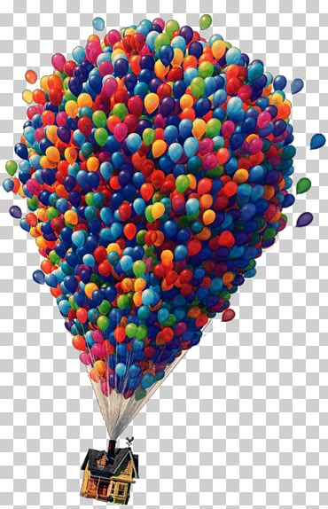 Up Movie House, Up House With Balloons, Up Disney Pixar, Disney Up House, Disney Princess Films, Disney Movie Up, Disney Princess Png, Girls Camp Crafts, Balloon Png