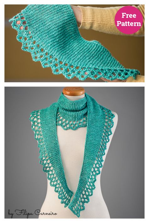 Cantiga Shawlette Free Knitting Pattern Knit Shawlette Pattern Free, Free Knitting Pattern Shawl, Shawlette Pattern Knitting Free, Triangle Shawl Knitting Pattern Free, Lace Scarf Knitting Pattern Free, Knitted Scarves Free Patterns, Knitted Scarf Pattern Free Easy, Boomerang Shawl, Free Knit Shawl Patterns