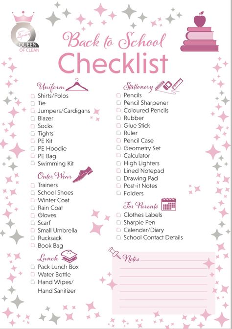 Secondary School Stationery List, Back To School Prep Checklist, School Shopping Aesthetic, Back To School List Highschool, 8th Grade School Supplies List, School Stationery List, Year 7 Tips, Back To School Guide, Back To School Clothes List