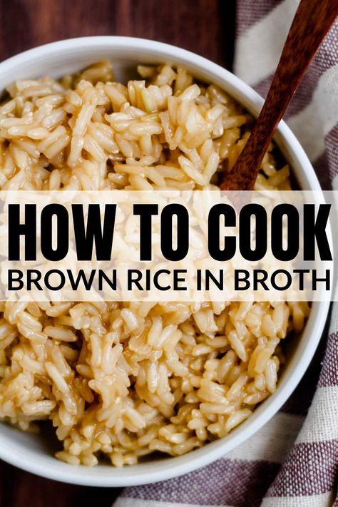 Brown Rice Dishes, Best Brown Rice, Brown Rice Recipes Healthy, Potluck Meals, Cook Brown Rice, Perfect Brown Rice, Brown Rice Cooking, Healthy Rice Recipes, Long Grain Brown Rice