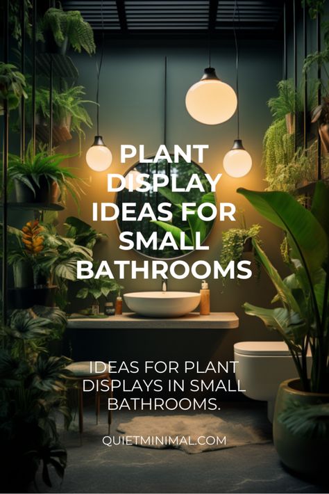 Transform awkward bathroom spaces with greenery. Get tips on using tropical plants and creative displays for a vibrant look. #BathroomGreenery #CreativeDisplays #IndoorPlants #PlantStyling Bathroom Wall Plant Ideas, Green Plant Bathroom Decor, Living Wall Bathroom Ideas, Plants In Shower Window, Bathroom Shelf Plants, Succulents In Bathroom, Bathroom Decor Plants Small Spaces, House Plants Wall, Spider Plant Bathroom