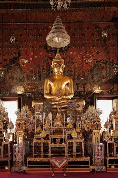 Closeup of a golden statue in The Temple of the Emerald Buddha in Bangkok royalty free stock images Temple Of The Emerald Buddha, Golden Statue, The Temple, Bangkok, Stock Images Free, Close Up, Temple, Vector Free, Emerald