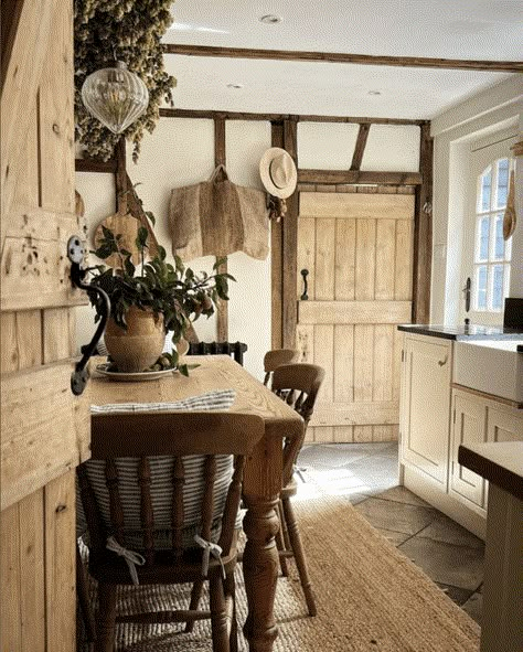 english cottage from myoldpub - farmhouse rustic kitchen - Scene Therapy Farmhouse Rustic Kitchen, English Cottage Interiors, Country Cottage Farmhouse, English Cottage Decor, Cottage Inspiration, Cottage Interior, English Cottage Style, Cottage Kitchens, Dream Cottage