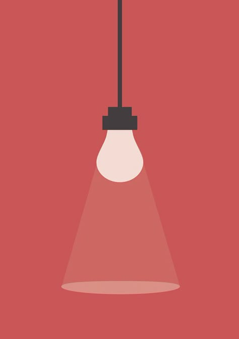 Minimalistic Bulb on Behance Bulb Illustration, Lamp Illustration, Minimalistic Illustration, Creative Logo Design Art, Illustration Art Design, Architecture Poster, Creative Poster, Poster Background Design, Creative Poster Design