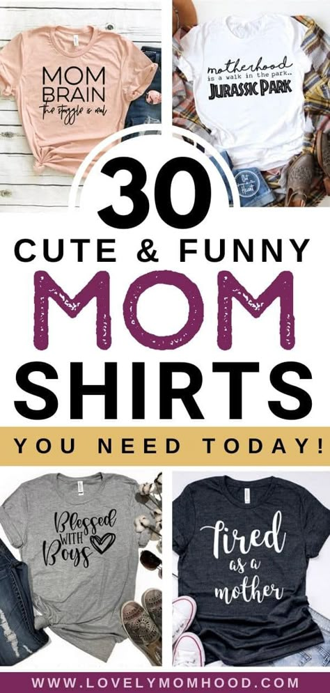 Funny mom shirts are the latest trends. After all, wearing them help us connect and empathize with other brave and courageous woman who are also running a kid crazy circus! #mom #moms #momtips #motherhood #momshirts #shirtformoms Courageous Woman, Girl Mom Shirt, Motherhood Shirts, Mom Of Boys Shirt, Cricut Shirts, Mother Shirts, Mommy And Me Shirt, Mom Tshirt, Funny Mom Shirts