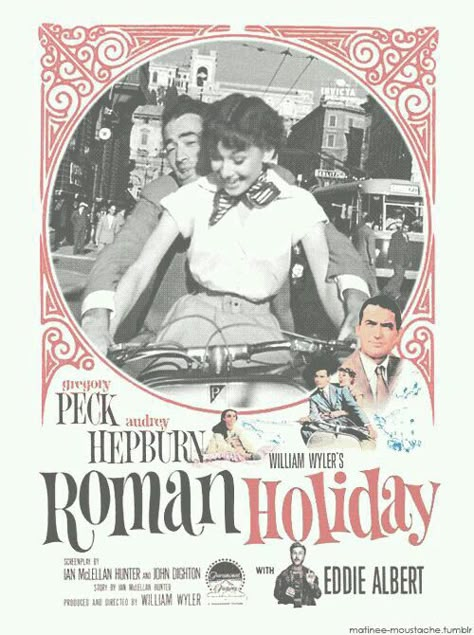 I love Audrey Hepburn Audrey Hepburn Movie Posters, Moving Poster, Audrey Hepburn Roman Holiday, Audrey Hepburn Movies, William Wyler, Holiday Gif, Audrey Hepburn Photos, Jean Simmons, Gregory Peck