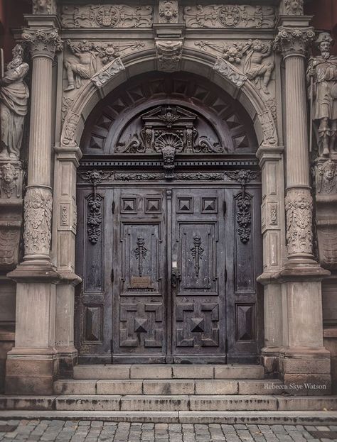 Gothic Door, Nordic Architecture, Medieval Door, Castle Doors, Traditional Front Doors, Elegant Entryway, Doors Design, Building Entrance, Architectural Sculpture