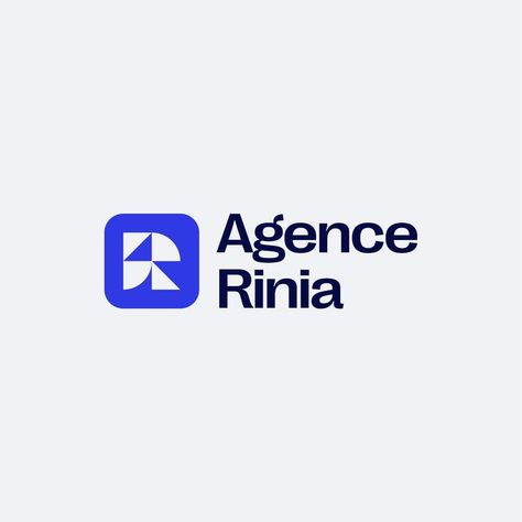 1. The Agence Rinia logo, made of a blue square with rounded corners, with an R inside. The R letter is composed of 2 triangles and 2 quadrants.
2. The design system of the Rinia agency in a mockup of palm leaves. Mockup by Bendito Mockup.
3. Rinia's pattern with the R logo
4. A Rinia Agency's billboard with a palm tree next to it. Mockup by Pangram Pangram Foundry
5. Showcasing the Right Grotesk font by Pangram Pangram Foundry, in use in the Agence Rinia branding. Negative Space Graphic Design, Focus Logo, Research Logo, Logo Design Agency, Management Logo, Agency Branding, Agency Logo, Digital Media Design, Developer Logo