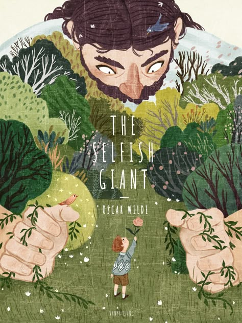 The Selfish Giant on Behance Children's Book Color Palette, The Selfish Giant, Childrens Book Cover, Mises En Page Design Graphique, Book Illustration Design, Story Books Illustrations, 동화 삽화, Posca Art, Book Cover Illustration