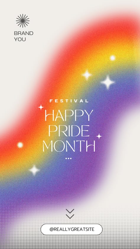 Pride Month Instagram Story, Month Instagram Story, Lgbtq Poster, Pride Posters, Pride Poster, Pride Design, Festival Art, Colorful Gradient, Pride Day