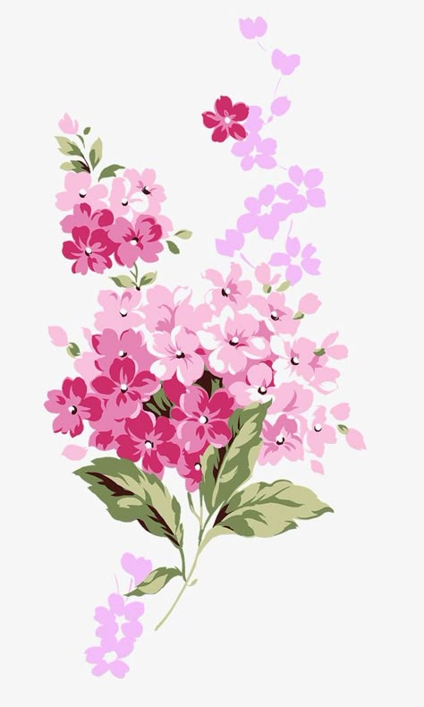 Small Pink Flowers, Fabric Paint Designs, 강아지 그림, Loose Watercolor, Watercolor Flower Art, Flower Art Painting, Digital Flowers, Watercolor Texture, Arte Floral