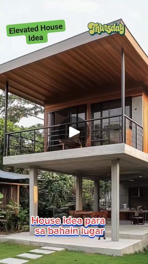 43K views · 406 reactions | If you are living in the area that is prone to flood. This might interest you in building a house prototype
Just giving you some alternative design

 #concreteformedblocks #fbreels #reelsfb #houseandlotforsaleph #construction #constructionlife #building #build #HouseAndLot #concrete | Concrete Formed Blocks Stilt House Design, House On Stilt, Elevated House, Alternative Design, House On Stilts, Just Giving, Tree House, A House, Tiny House