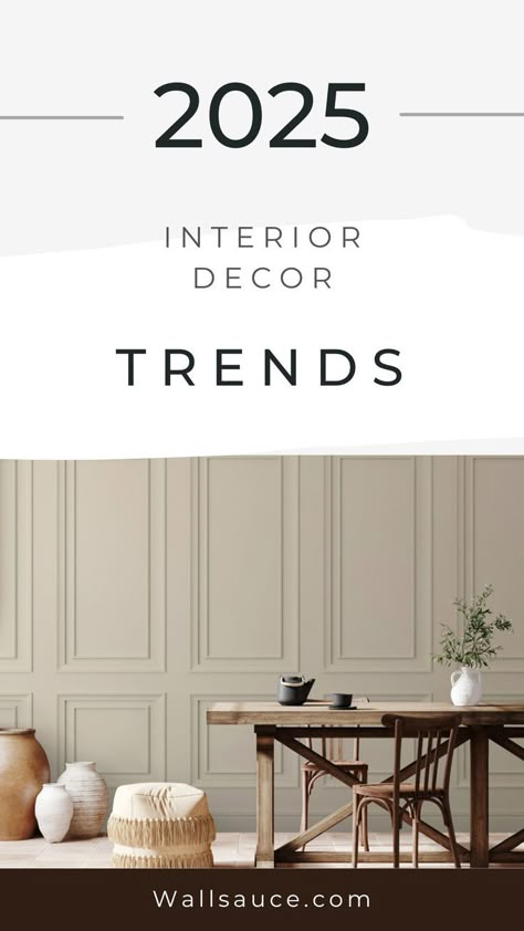 Ready for a sneak peek at the interior design trends we'll all be including in our home makeovers in 2025? Take a look... British Cottage Interior, Spooky Facts, Trendy Interiors, Interior Design Plan, Trends 2025, Living Room Trends, Biophilic Design, Dark Interiors, Home Trends