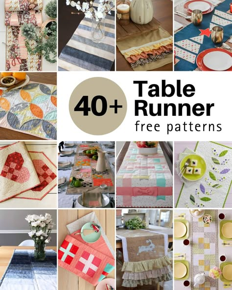 Table runners are like the secret sauce of a glorious table decor recipe — they're understated yet completely transformative. Let's say you'll be hosting a quiet weekday dinner or a lively holiday feast; these free Small Table Runners Free Pattern, Fabric Table Runners Diy, Table Topper Quilt Patterns Free, Quilt Patterns Table Runners, Free Pattern Table Runner, Tablerunner Patchwork Free Pattern, Table Runner Sewing Patterns Free, Free Pattern For Table Runner, Sewing Table Runners Free Pattern