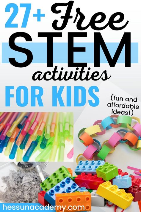 Stem Activities For 1st And 2nd Graders, Fun Busy Work For Students, Letter A Stem Activities, Fun Stem Projects For Kids, Stem Fun Activities, Stem Projects For Kindergarteners, S.t.e.m. Activities For Kids, Montessori Stem Activities, Stem Activities Special Education