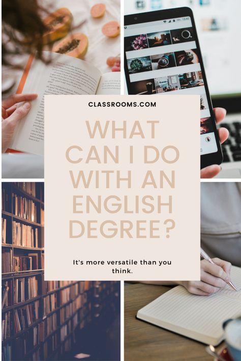 What Can I Do With an English Degree? - Classrooms Major In English, English Literature Degree, Creative Writing Degree, English Degree, English Creative Writing, Job Goals, College Writing, Technical Writer, College Majors