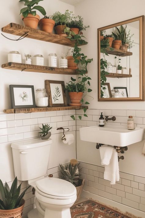 Bohemian Bathroom Decor, Boho Bathroom Ideas, Cozy Bathroom, Bohemian Bathroom, Boho Bathroom Decor, Rustic Bathroom Decor, Casa Vintage, Boho Bathroom, Bathroom Inspiration Decor