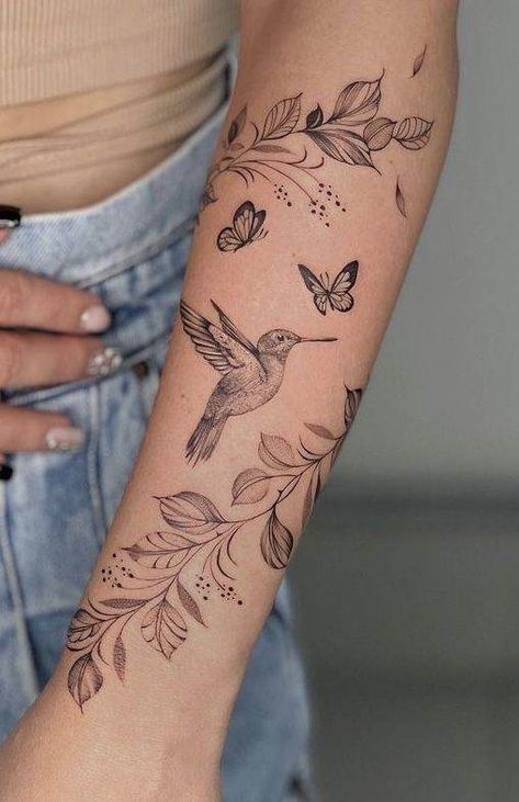 27 Stunning Forearm Tattoos To Vamp Up Your Femininity - 49 Arm Wrap Tattoo, Wrap Around Wrist Tattoos, Around Arm Tattoo, Wrap Around Tattoo, Leo Woman, Wrap Tattoo, Muster Tattoos, Forearm Tattoo Women, Hand Tattoos For Women