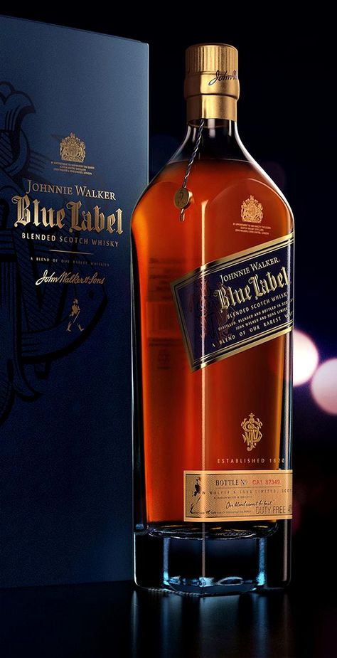 Step into a world of luxury and craftsmanship with an immersive 3D exploration of Johnnie Walker Blue Label. Experience the intricate details and rich heritage of this iconic whisky like never before. From the deep hues of the bottle to the elegant design, get a closer look at what makes Blue Label a timeless masterpiece. Perfect for whisky enthusiasts and those with a taste for the finer things in life, this virtual journey offers a unique perspective on a classic blend. Johnnie Walker Blue Label, Johnny Walker Blue Label, Johnnie Walker Blue, Drinks Packaging, John Walker, Blended Scotch Whisky, Flute Music, Johnnie Walker, Pen Pal