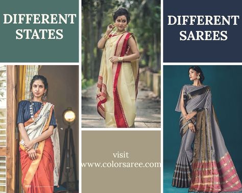 CAN YOU NAME ANY 5 DIFFERENT TYPES OF SAREES OF DIFFERENT STATES? Comment below👇Just think of Saree and what comes to mind is an eclectic traditional style that has stood the test of time, very literally. Thanks to modern innovations and techniques.🙏  #sarees #ethnic #traditional #tradition #culture #states #regions #different #south #cotton #clothing #fabrics #saree #trending #fashion #fashionable #colorsaree Types Of Sarees Names, Office Sarees, Different Types Of Sarees, Hairstyle For Saree, Sarees Blouse Designs, Saree Trending, Phulkari Saree, Baluchari Saree, Sambalpuri Saree