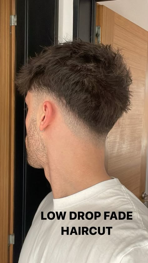 #hair #hairstyles #instagram #1 #aesthetic #barber #barbershop #fade #fadecut Drop Fade Back View, Short Mens Haircut Thick Hair, Trending Guys Haircuts, Men’s Low Drop Fade, Low Fade Mens Haircut Long Top, Blended Fade Mens Haircut, Men’s Drop Fade Haircut, V Back Haircut Men, Men’s Low Fade Haircut Long On Top