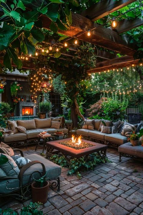 Enjoy a serene and beautiful garden space with these backyard design ideas without a pool. 🌸✨ Aesthetic Garden Backyard, Backyard Structures Ideas, Back Alley Garden, How To Make A Large Backyard Cozy, Little Backyard Ideas, Garden House Aesthetic, Backyard Garden Aesthetic, House Design With Garden, Gazebo Ideas Backyard