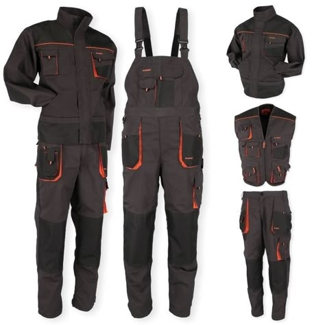 Mechanic Fashion, Mechanic Clothes, Mens Sweat Suits, Vest Outfits Men, Coveralls Mens, Mens Casual Suits, Dapper Outfit, Black Outfit Men, Tactical Wear