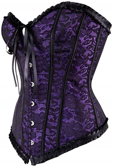 Purple Corset Aesthetic, Dark Purple Corset Dress, Black And Purple Clothes, Purple Corset Outfit, Dark Purple Corset, Cute Purple Outfits, Cute Corsets, Purple And Black Outfits, Purple Gothic Dress