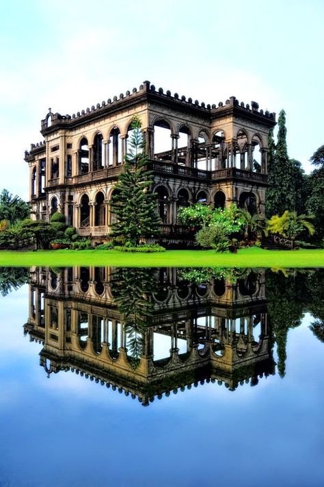 The Ruins of The Don Mariano Ledesma Lacson Mansion, just outside Bacolod City, Philippines Philippines Destinations, Philippine Architecture, Philippines Vacation, Beautiful Philippines, Bacolod City, Travel Philippines, Bacolod, Quezon City, Abandoned Mansions