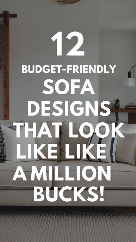 12 Budget-Friendly Sofa Designs That Look Like a Million Bucks! Budget Sofa Ideas, Modern Reclining Sofa, Budget Sofa, Happy Tips, Dream Sofa, Dream Sofas, Creative Styling, Perfect Sofa, Stylish Sofa