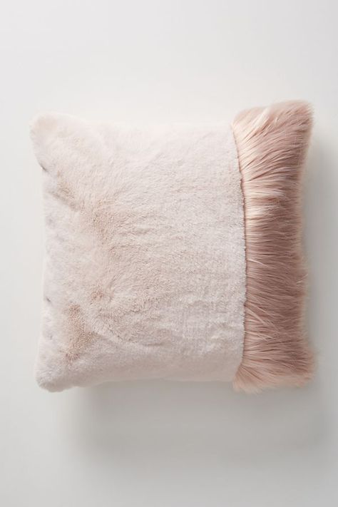 Blush Pink Pillows, Blush Pillow, Best Pillows For Sleeping, Pillows Design, Blush Pillows, Elegant Pillow, Faux Fur Pillow, Fur Pillow, Girl Bedroom Designs