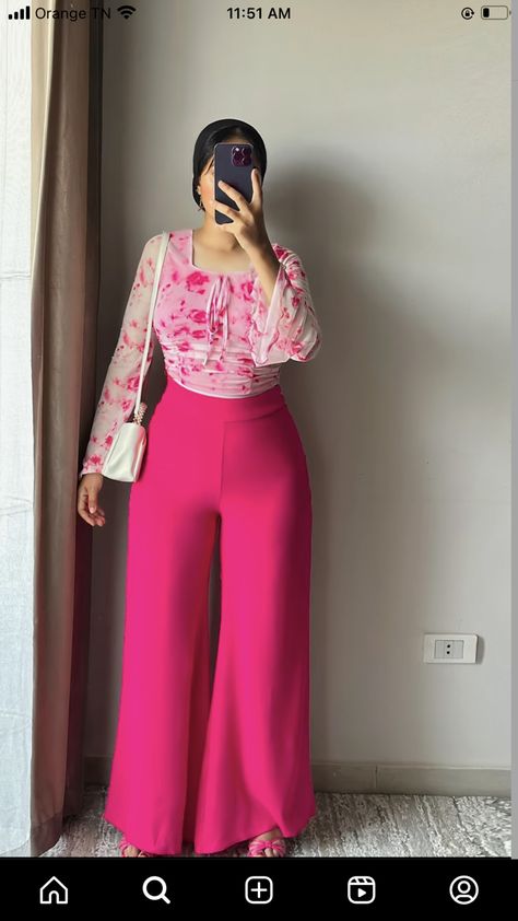 Palazzo Two Piece Outfit, Modest University Outfits Summer, Tops For Palazzo Pants Classy, Palazzo Trouser And Top, Palazzo Pants Outfit Casual, Palazzo Pants And Top, Pencil Gown, Bold Fashion Outfits, Classy Jumpsuit Outfits