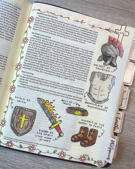 Marika Smith | The Whole Armor of God Bible Journaling ⚔️🛡 ~ by Marika Smith 🤍 - - - #christian #christianposts #biblejournaling… | Instagram Armor Of God Journaling, Nativity Bible Journaling, David And Goliath Bible Journaling, The Old Testament Bible Journaling, The Jesus Bible Journaling, Armor Of God Drawing, Creation Bible Journaling, Drawing Bible Art, Armor Of God Bible Journaling