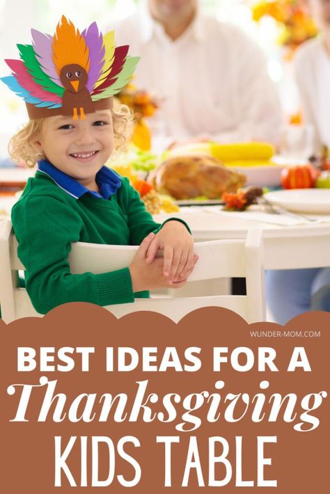 These are the best ideas for a Thanksgiving Kids Table! Keep the kids entertained on Thanksgiving with these fun kids crafts and activities. Thanksgiving Kid Table Decor, Thanksgiving Kid Table, Thanksgiving Table Crafts For Kids, Kids Thanksgiving Table Ideas, Thanksgiving Kids Table Ideas, Kids Table Thanksgiving, Thanksgiving Kids Table Decorations, Kids Table Activities, Thanksgiving Table Crafts