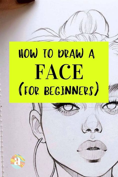 Easy Pencil Drawings, Beginner Drawing Lessons, Draw Face, Beginner Drawing, Draw A Face, Facial Proportions, Drawings For Beginners, Pencil Drawings For Beginners, Pencil Drawing Tutorials