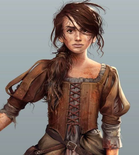 Street Urchin, Heroic Fantasy, Fantasy Portraits, Arya Stark, Rpg Characters, Female Human, Arte Fantasy, Fantasy Inspiration, Song Of Ice And Fire