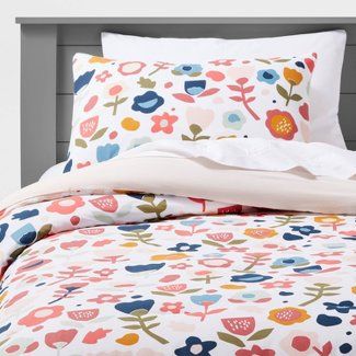 Kids' Bedding Sets : Target Disneyland Bedroom, Bedroom Floral Wallpaper, Girls Floral Bedding, Airbnb Bedrooms, Floral Wallpaper Ideas, Girls Room Inspiration, Bedding Target, Girls Comforter Sets, Yellow Bedroom Ideas