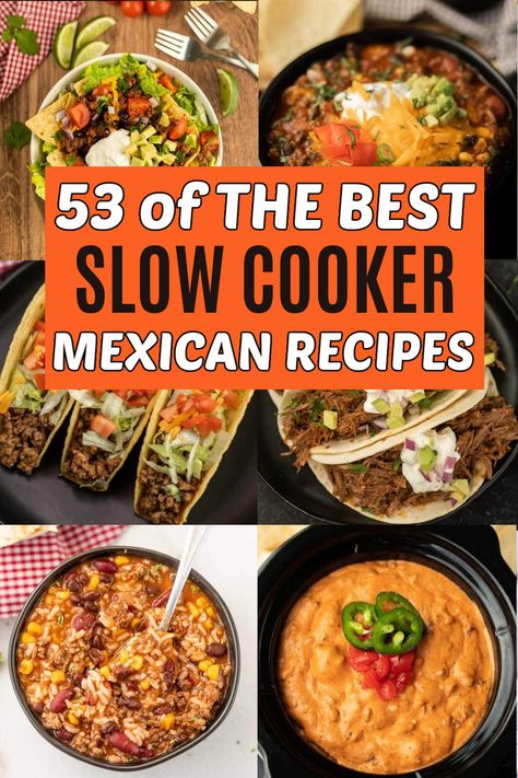 Crock Pot Mexican Recipes, Slow Cooker Brisket Tacos, Mexican Recipes Easy, Slow Cooker Mexican Recipes, Crock Pot Mexican, Mexican Slow Cooker, Easy Mexican Dishes, Crockpot Recipes Mexican, Mexican Lasagna Recipes