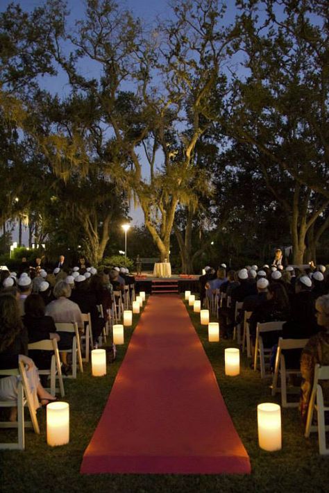 Outodoor Wedding Ceremony Aisle Candle Luminary Candle Entrance Wedding, Candle Light Wedding Ceremony, Candle Pathway, Candle Path, Candlelight Wedding Ceremony, Wedding Aisle Candles, Wedding Aisle Decorations Outdoor, Wedding Core, Candle Light Wedding