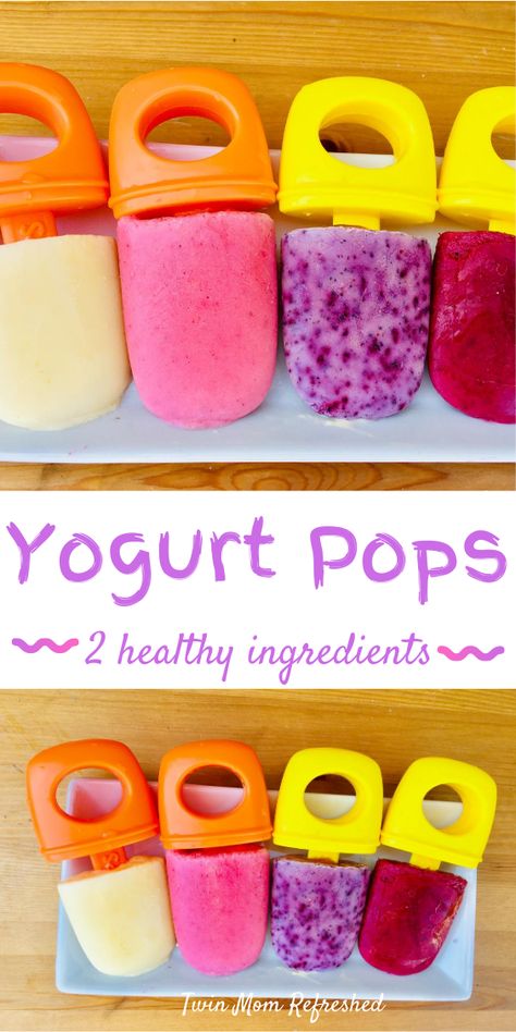 Popsicles For Babies, Baby Popsicles, Freezing Baby Food, Healthy Popsicle Recipes, Toddler Meal Ideas, Baby Led Weaning First Foods, Yogurt Pops, Yogurt Popsicles, Easy Baby Food Recipes