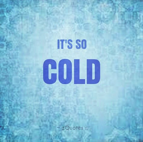 it's so cold | #zQuotes It’s So Cold, So Cold Quotes, It’s Cold Outside, Cabin Fever Quotes, Stay Warm Quotes Cold Weather, Good Morning Cold, Fever Quotes, Hate Cold Weather, Cold Weather Quotes