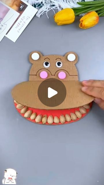 Sasha Blanchard on Instagram: "This adorable DIY cardboard hippo is the perfect way to teach your kids about dental hygiene! 🐘🦷 Use pistachio shells for teeth and a toothbrush to brush them clean. This fun and educational craft is sure to be a hit. ⠀
⠀
⠀
SHARE 👉👉👉 ✨SHARE 👉👉👉✨⠀
⠀
⠀
What do you think of this activity? Would your child enjoy this? Leave a comment down below. ⬇️⬇️⬇️🙂⠀⠀⠀⠀
⠀⠀⠀⠀⠀
⠀
⠀
⁣➡️ Like ❤️, Share 👥, and Save this post for later! 👉⁣⠀⠀⠀⠀
⠀⠀⠀⠀
⁣⁣🌺If you have a child's heart, you will also have their mind. 🌺⠀⠀⠀
⠀
📷 Via @instadiyou ⠀
⠀
⠀
⠀
⠀
#diy #craft #kidsactivities #dentalhygiene #brushyourteeth" Brush Your Teeth Activities For Kids, Hippo Teeth, Toothbrushing Activities, Brushing Teeth Activities, Pistachio Shells, Basic Skills, Preschool Learning Activities, Diy Cardboard, Dental Hygiene