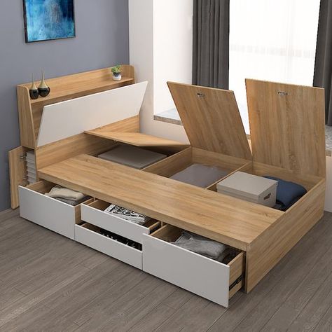 Beds Canopy, Wooden Beds, Café Design, Wooden Bed Design, Bed Platform, Bed Design Modern, Platform Bed With Storage, Bedroom Bed Design, Bed Furniture Design