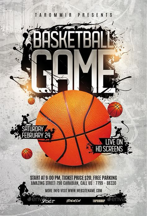 Game Day Flyer, Sports Day Poster, Basketball Flyer, Folded Business Cards, Basketball Background, Street Basketball, Basketball Poster, Poster Sport, Basketball Theme