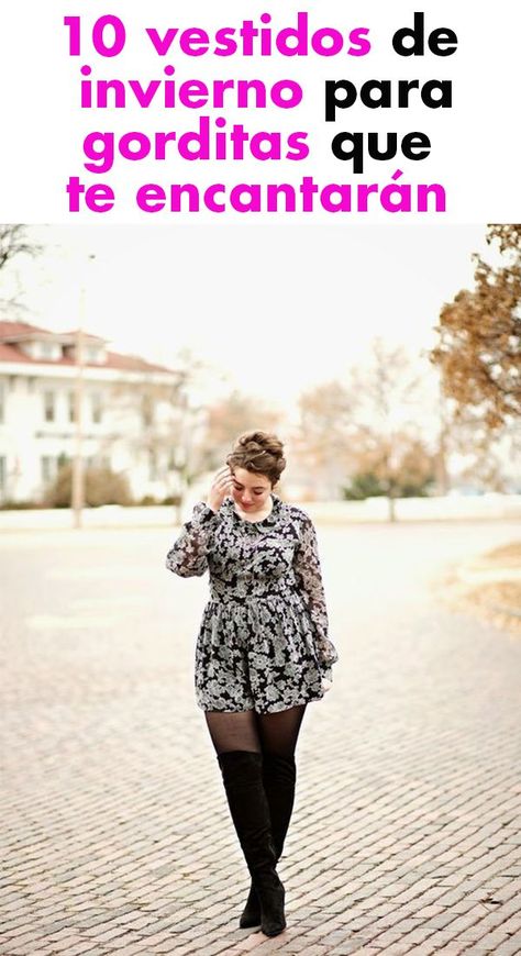 Vestidos para gorditas y bajitas con panza Outfits Invierno Vestidos, Outfits Invierno Curvy, Outfit Botas, Outfits Gorditas, Fiesta Outfit, Winter Outfits Aesthetic, Outfit Mujer, Winter Outfit Inspiration, Winter Outfits For Work